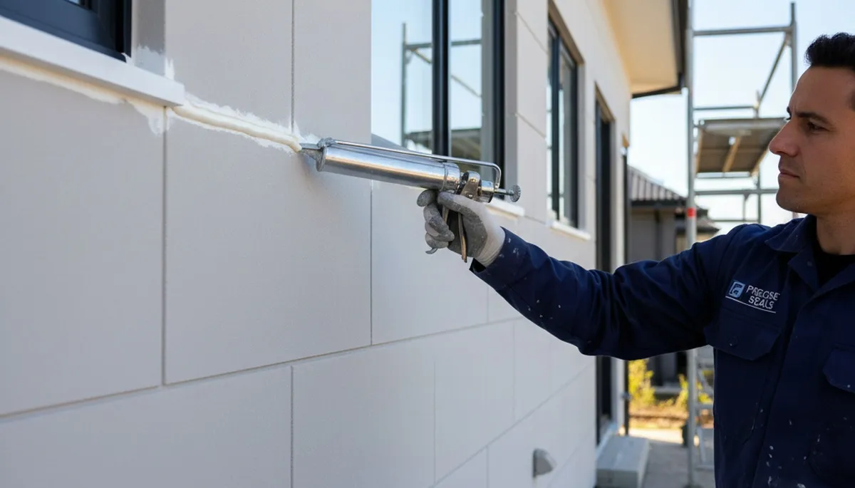 Professional caulking and sealing on residential siding in Providence, RI for weather protection