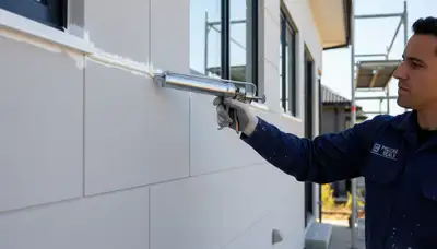 Professional caulking and sealing on residential siding in Providence, RI for weather protection