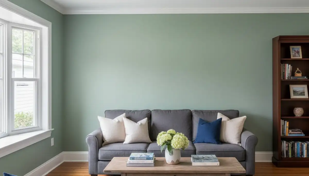 Finished interior painting in Providence, RI with smooth walls and fresh colors by expert house painters