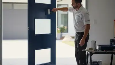 Professional door painting service in Providence RI enhancing curb appeal and weather protection