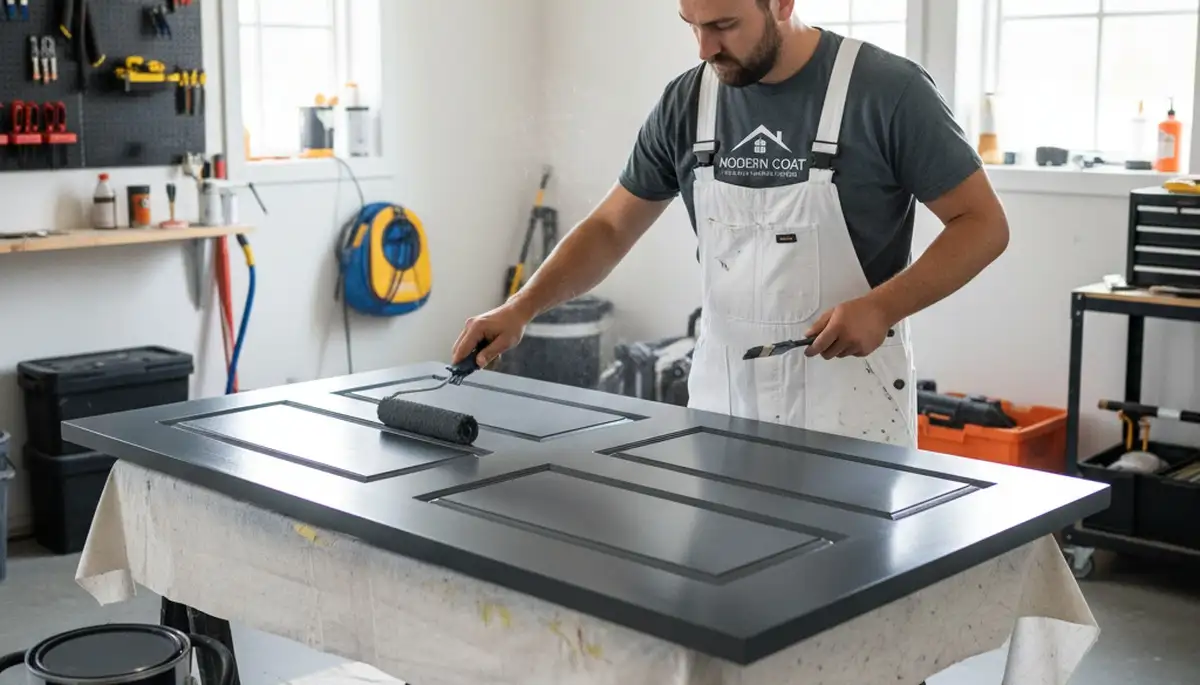 Professional door painting by expert house painters in Providence, RI