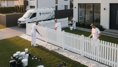 Professional fence painting service in Providence RI with durable weather-resistant finishes