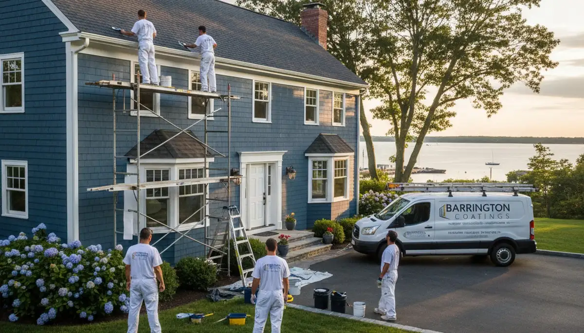Professional house painters in Providence RI providing expert residential exterior painting services