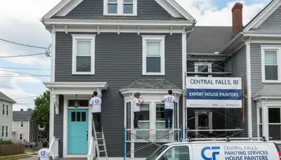 Professional house painters in Providence RI showcasing quality exterior painting craftsmanship
