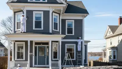 Professional house painters in Providence RI providing quality exterior home painting services