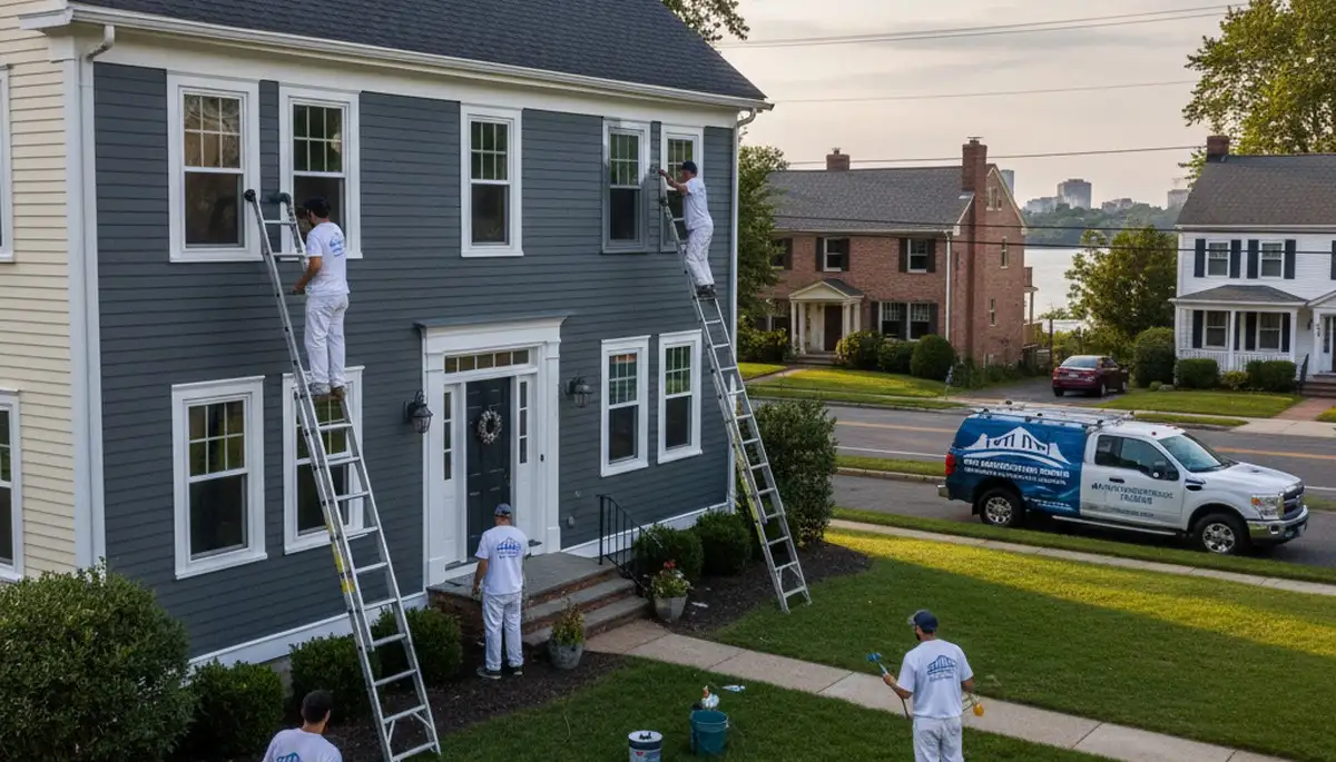 Professional house painters in Providence RI providing expert residential painting services