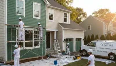 Professional house painters in Providence RI providing expert residential exterior painting services