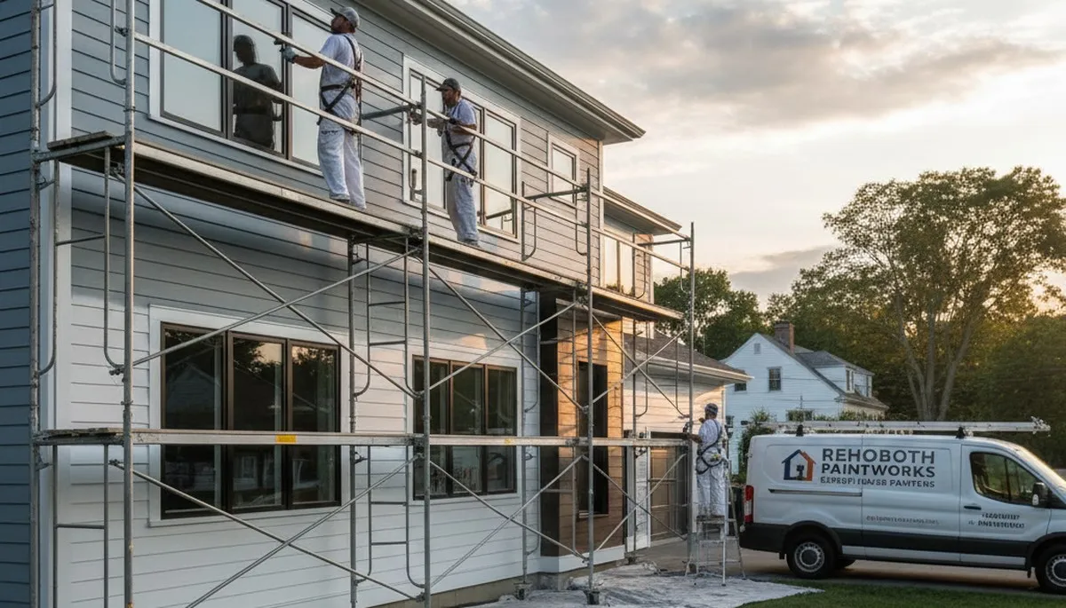 Professional house painters in Providence RI providing expert residential exterior painting services