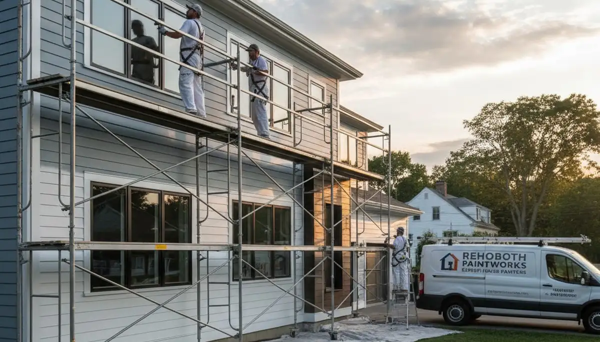 Professional house painters in Providence RI providing expert residential exterior painting services