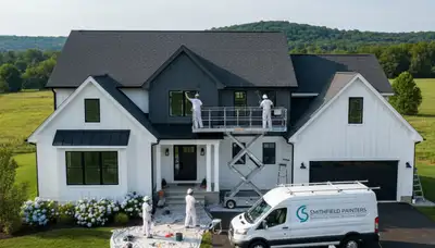 Professional house painters in Providence RI providing expert home exterior painting services