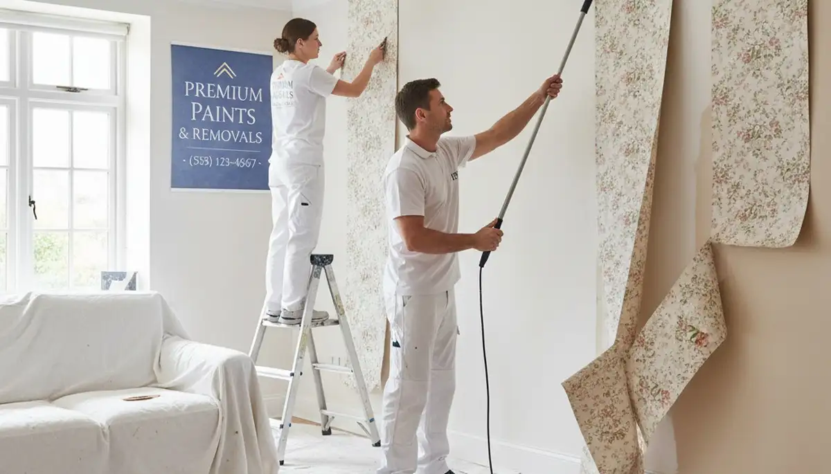 Professional wallpaper removal and wall preparation in Providence, RI homes by expert painters